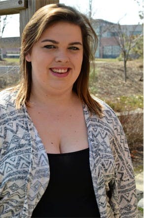 Millie Gibson is an exchange student from Keele University in England. Gibson was originally only staying for the fall semester, but she ended up extending her stay until May 2015.