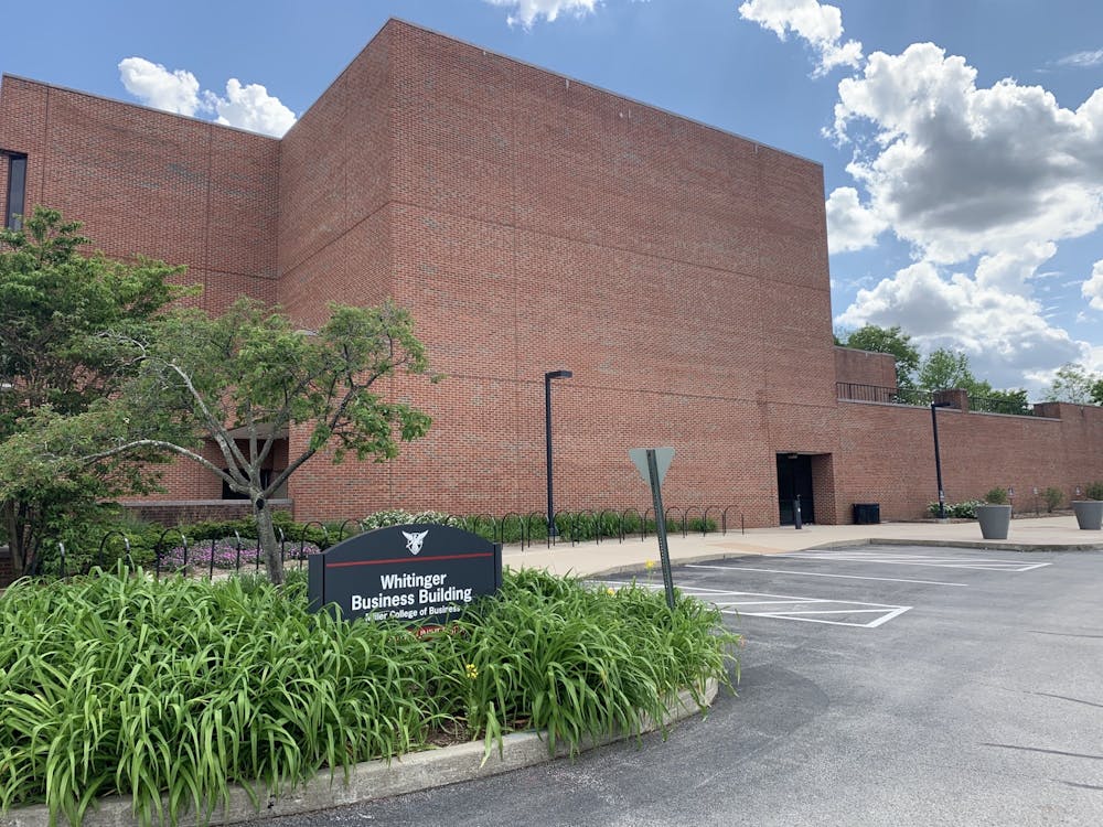 The Whitinger Business Building houses the Miller College of Business. The College of Business hosts Dialogue Days with alumni to discuss how they received jobs and to offer networking opportunities. Jenna Gorsage, DN File