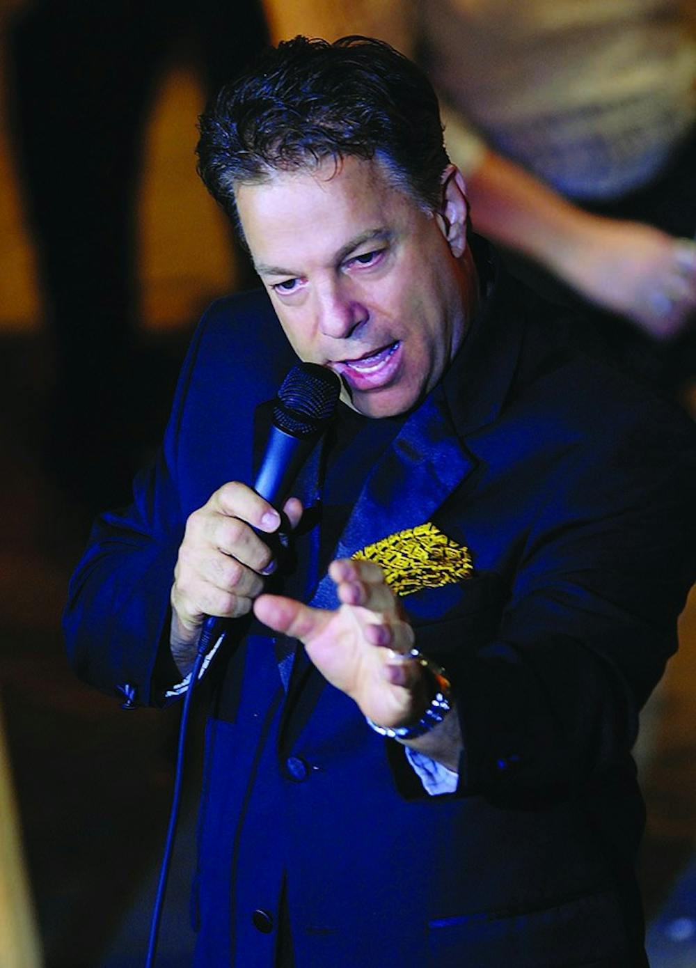 Steve Lippia sings during a concert. Lippia will be performing tonight in Sursa hall for the "Art of Jazz Series: A Las Vegas Show Tribute to Frank Sinatra". PHOTO PROVIDED BY 