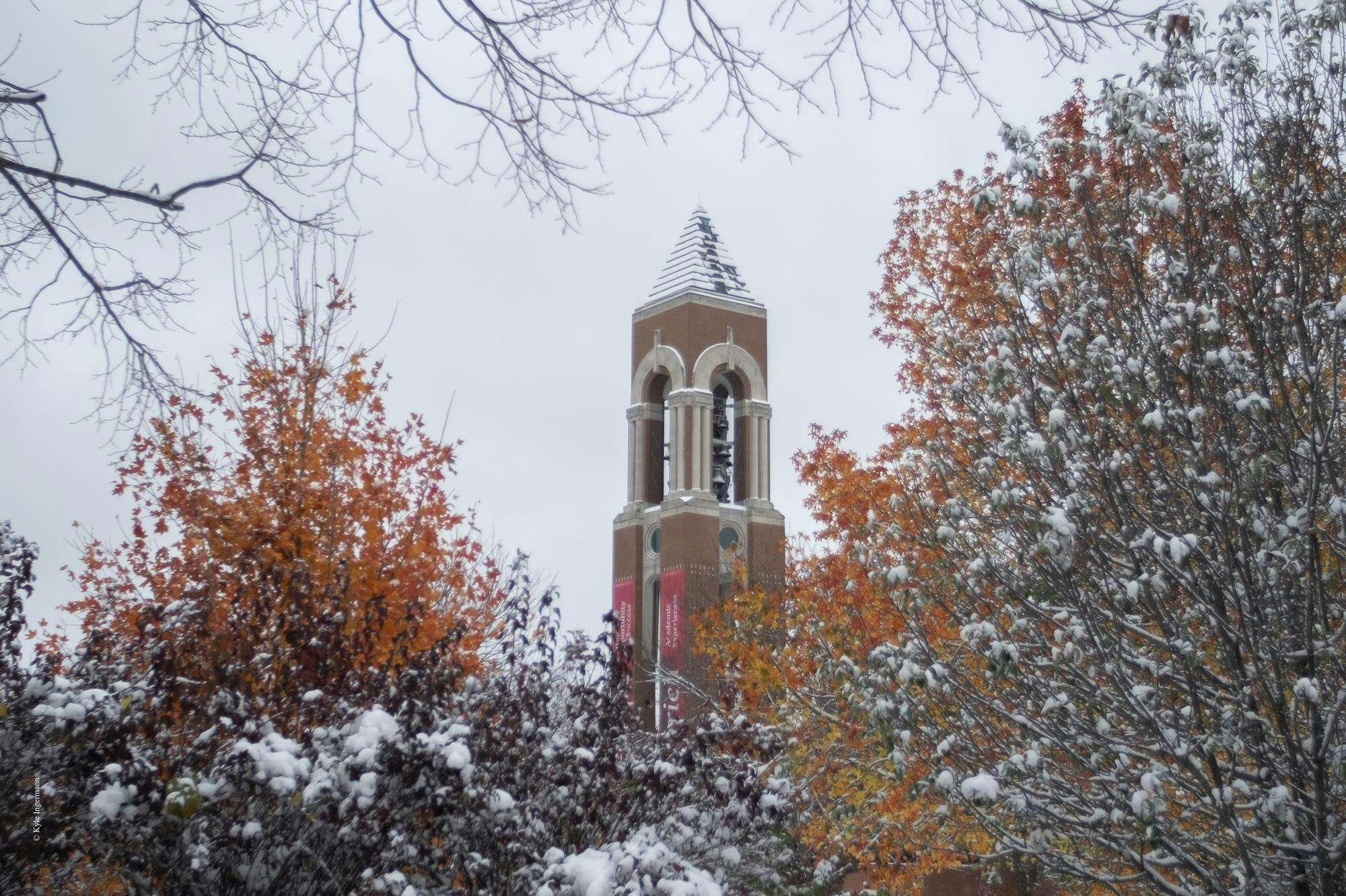 Ball State University after the first snow Nov. 10 in Muncie, Ind. Kyle Ingermann, DN
