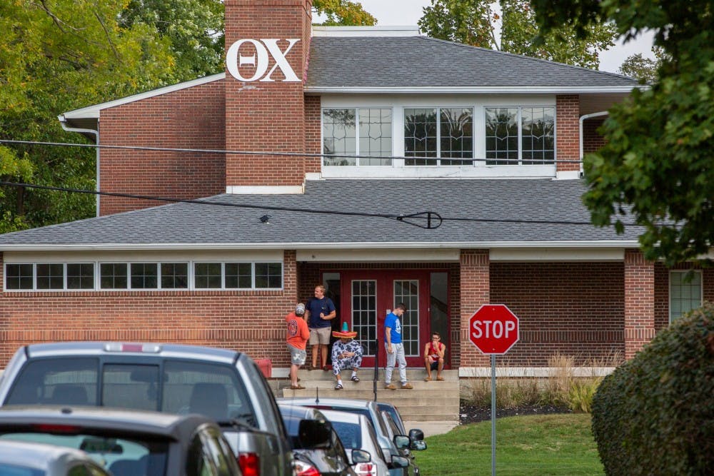 <p>The national headquarters of Theta Chi Fraternity announced the morning of Oct. 3, 2018 Ball State&#x27;s charter has been removed from Ball State&#x27;s campus. Theta Chi is in the process of returning to campus this semester. <strong>Eric Pritchett, DN</strong></p>
