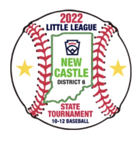 The 2022 Little League Baseball Indiana State Tournament is hosted by Indiana District 6 in New Castle, Indiana. The 2022 Little League Baseball Indiana State Tournament is scheduled for July 22-27, 2022. (https://indiana6.org/StateTournament/)