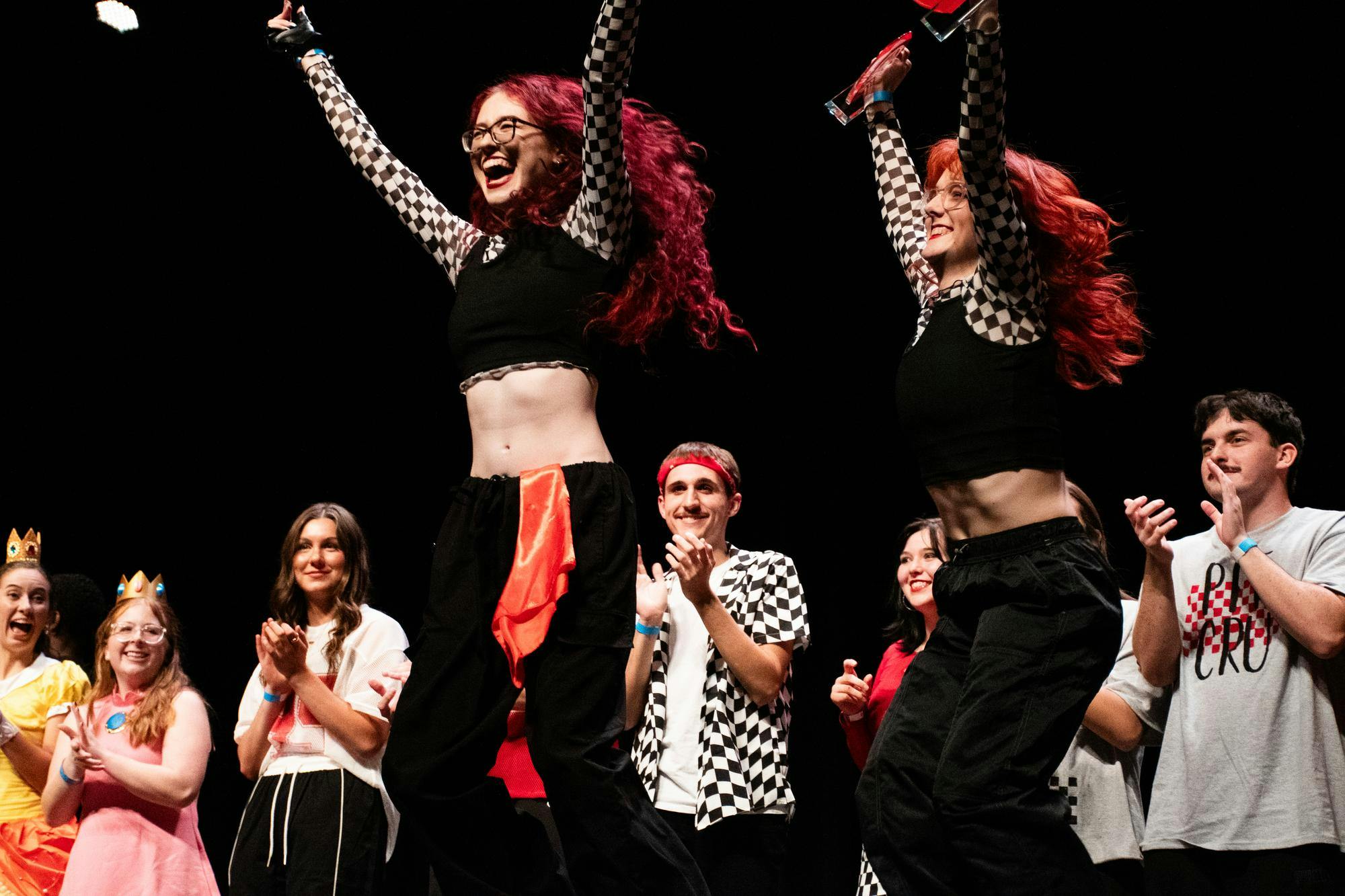 Ball State students celebrate their awards their team received, Oct.16 at Emens Auditorium. Kadin Bright, DN