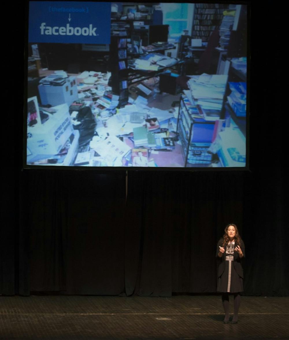 <p>Randi Zuckerberg spoke on Oct. 26 at John R. Emens Auditorium about her time working at Facebook and her insights on technology, business and being an entrepreneur.  <em>DN PHOTO SAMANTHA BRAMMER</em></p>