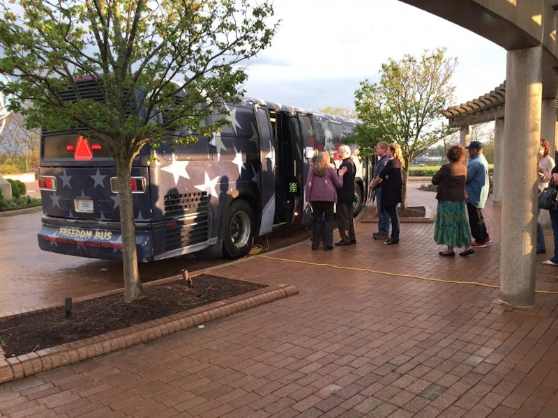 The Freedom Bus debuted on April 20 at Minnetrista. DN PHOTO RACHEL PODNAR