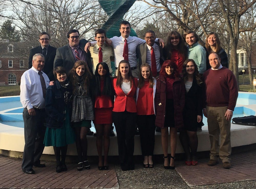 Ball State's Debate Team won 17 awards, including first place, at the&nbsp;2017 National Educational Debate Association National Championship this weekend at Anderson University. The team has won nine of the last 10 national championships.&nbsp;Abigail Gibbs // Photo Provided