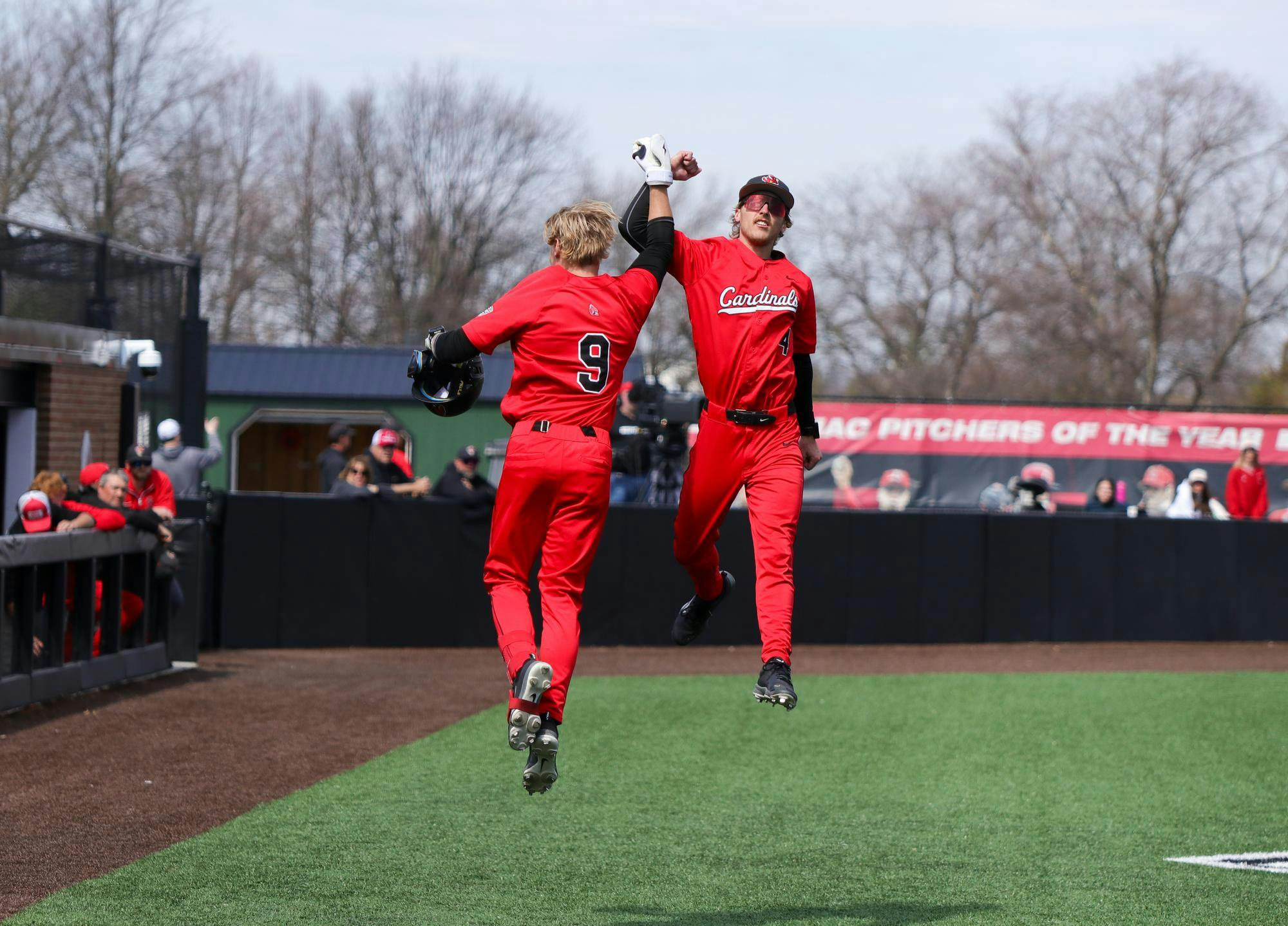 Ball State Men's Baseball won versus Ohio University 17 to 7 March 29 at Shebek Stadium.