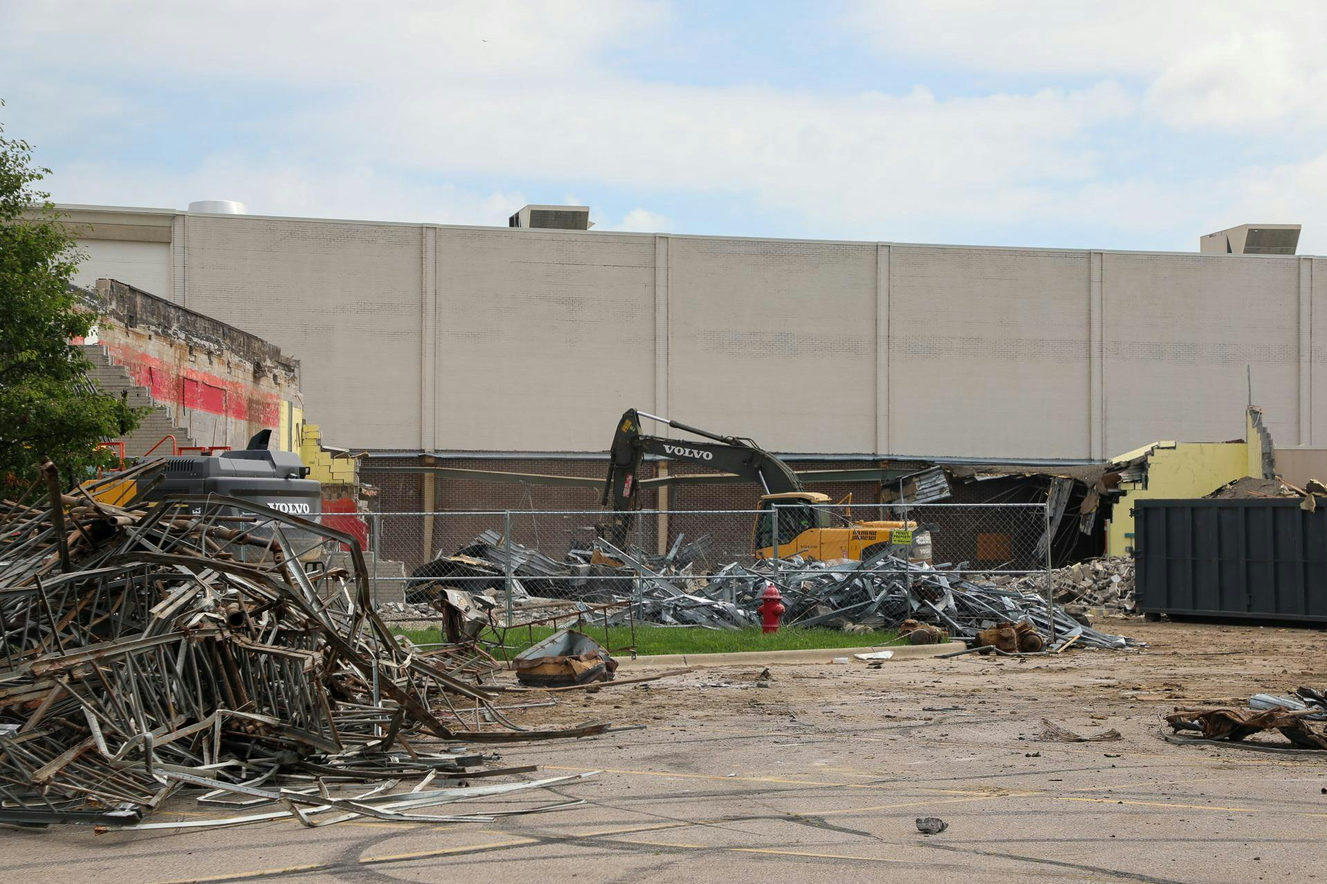 The outside of the Muncie Mall is photographed July 2. Demolition has begun on the building. Trinity Rea, DN