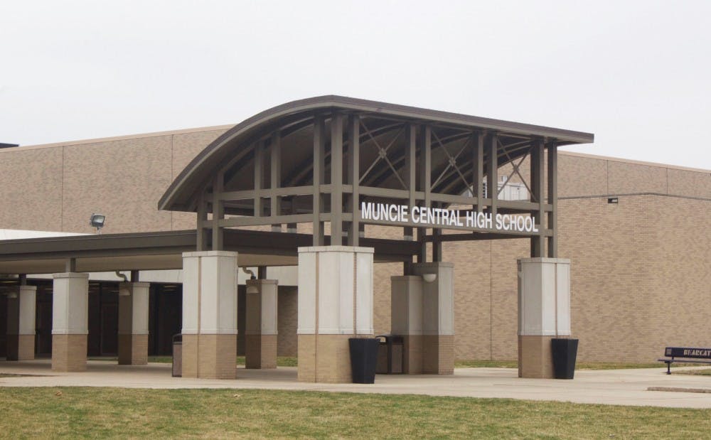 Muncie Central High School entrance: Patrick Murphy // DN File