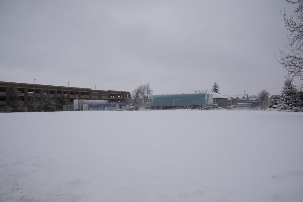 The site where McKinley Commons was proposed, at the intersection of University and McKinley avenues, is still undeveloped.&nbsp;DN PHOTO SAMANTHA BRAMMER