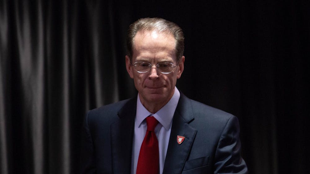 Ball State President Geoffrey Mearns, in a campus-wide email March 24, 2020, detailed new guidelines for university employees as part of Ball State's response to the COVID-19 pandemic. Specifically, he addressed concerns regarding paid leave for non-essential employees who are unable to work remotely. Scott Fleener, DN File