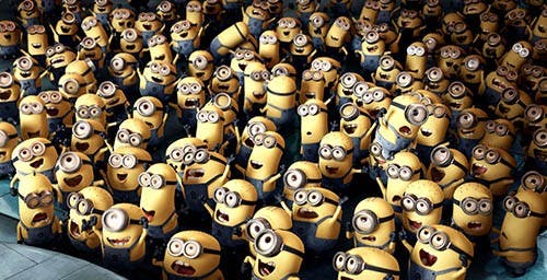 Minions from “Despicable Me 2” celebrate week two at the top of the box office charts. It beat out the “Grown Ups 2” and “Pacific Rim.” PHOTO COURTESY OF WWW.THES4P.com