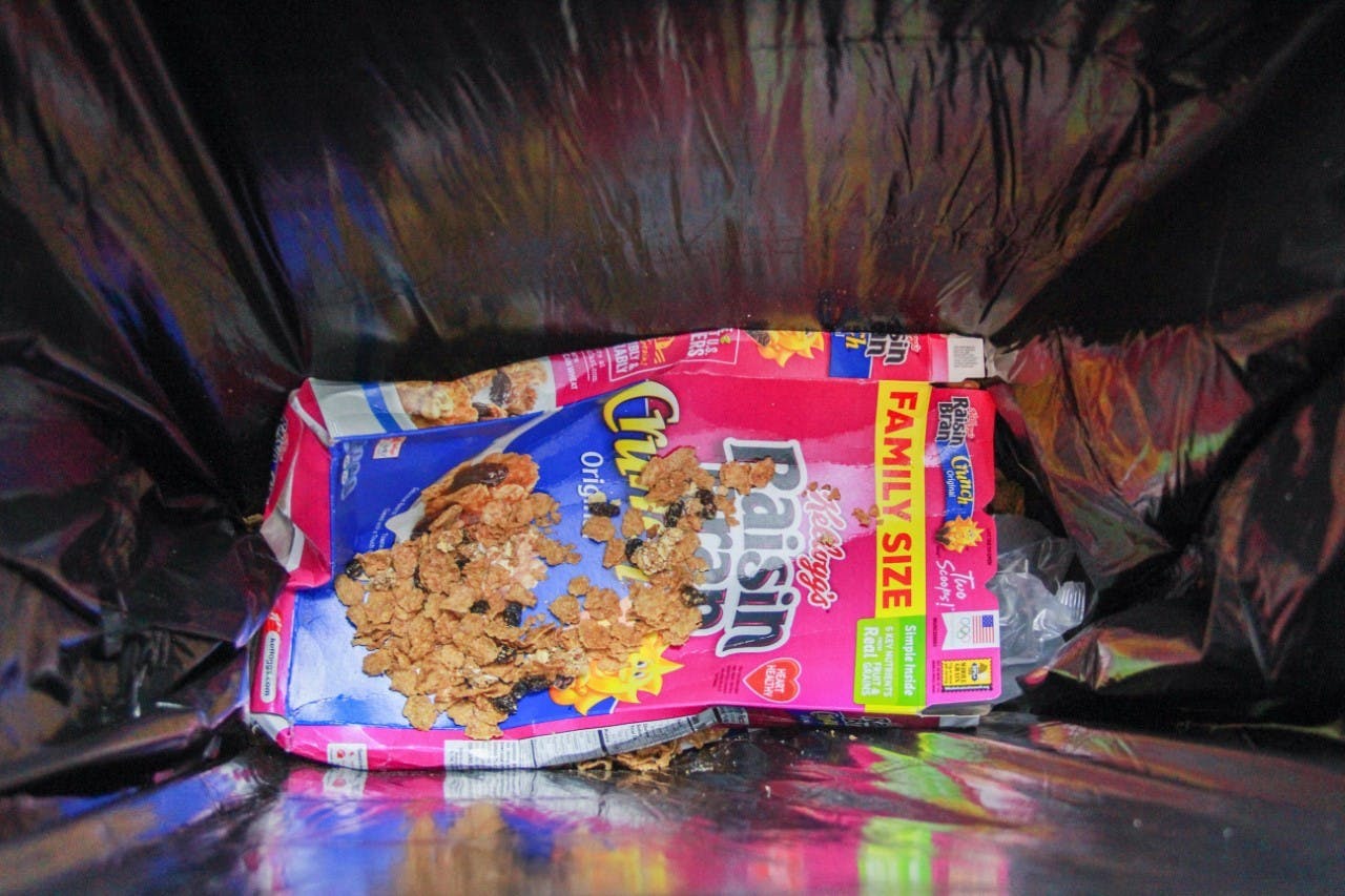 While the main ingredients of Raisin Bran are wheat and raisins, there is around 19 grams of sugar, according to the nutrition facts label. Omari Smith, DN Illustration