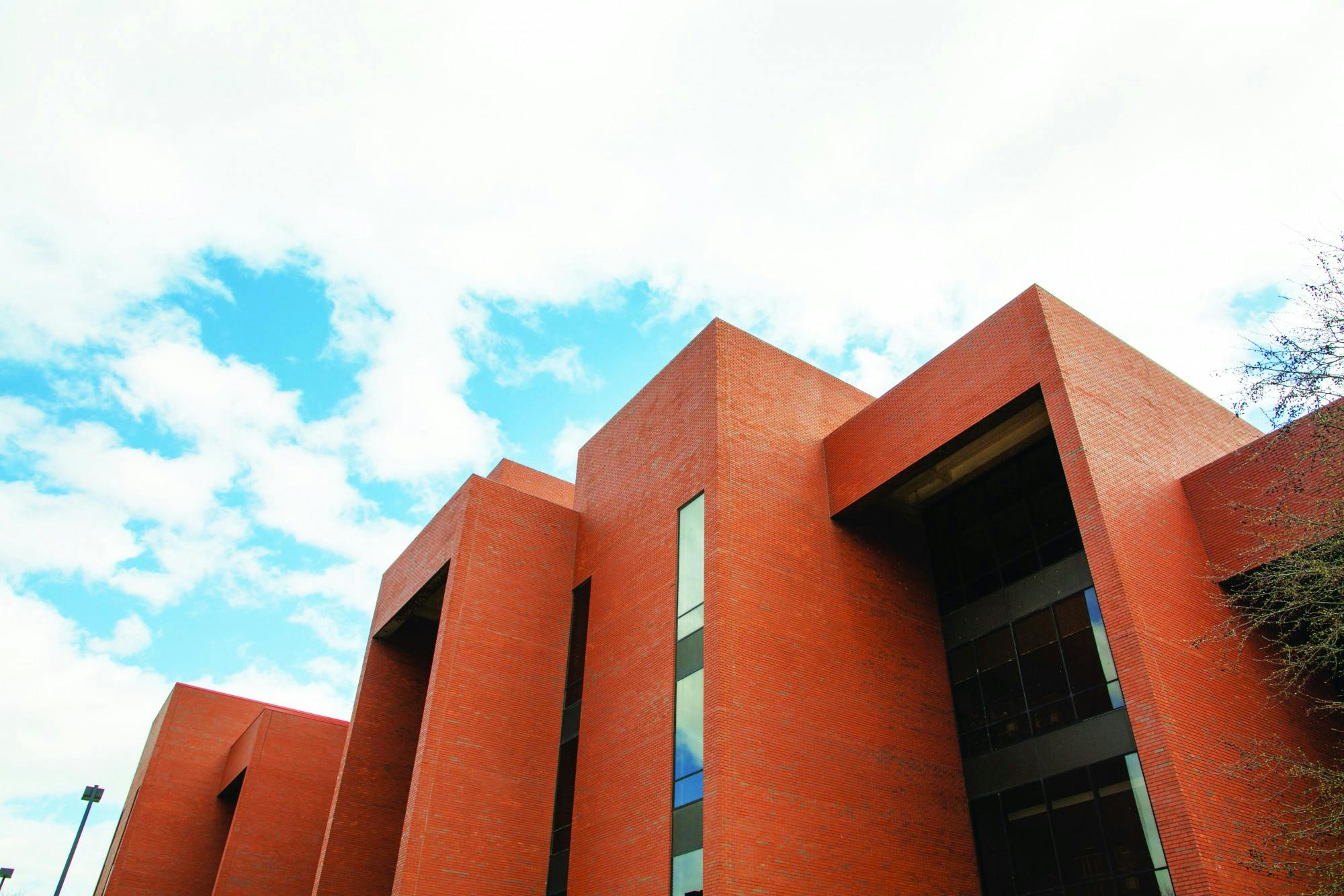 Bracken Library is located in the center of campus and is a popular study spot for students. Brooke Kemp, DN File