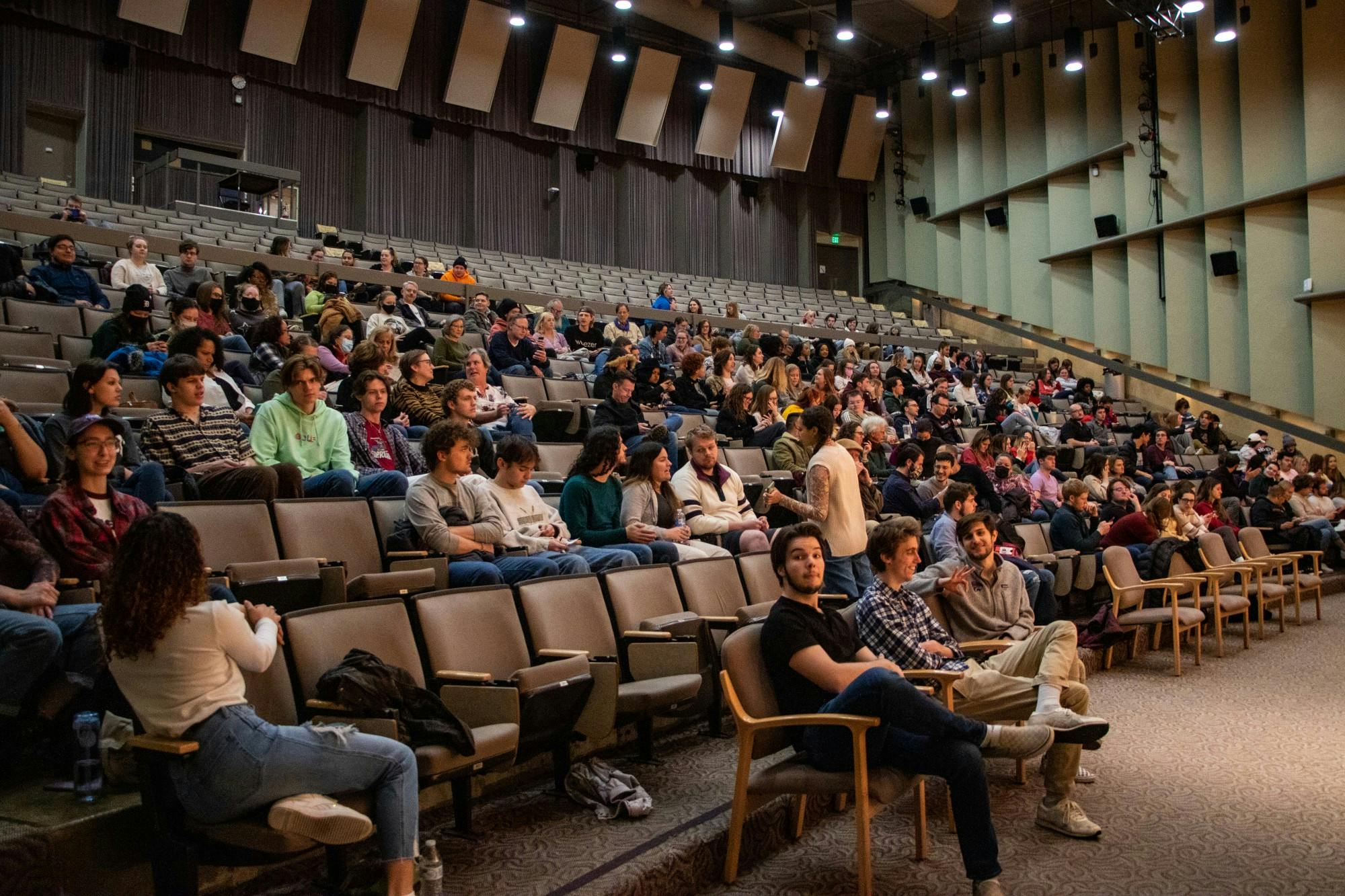 Ball State University held a student comedy show "Chirp Up" on Saturday, March 26th, 2022 in Pruis Hall. Students were able to watch or participate in the event to show off their comedy skills. Photos by Annie Bastian