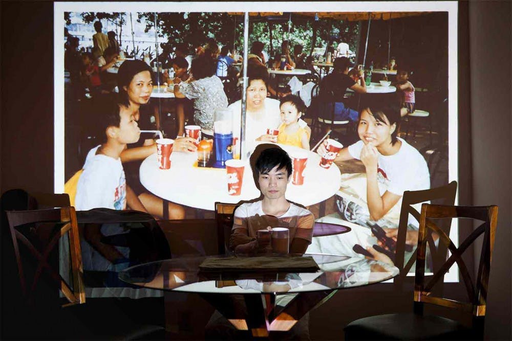 Senior photography major David Deng's piece reflecting on the memories of his family in China he hasn't seen for 12 years.  PHOTO COURTESY DAVID DENG