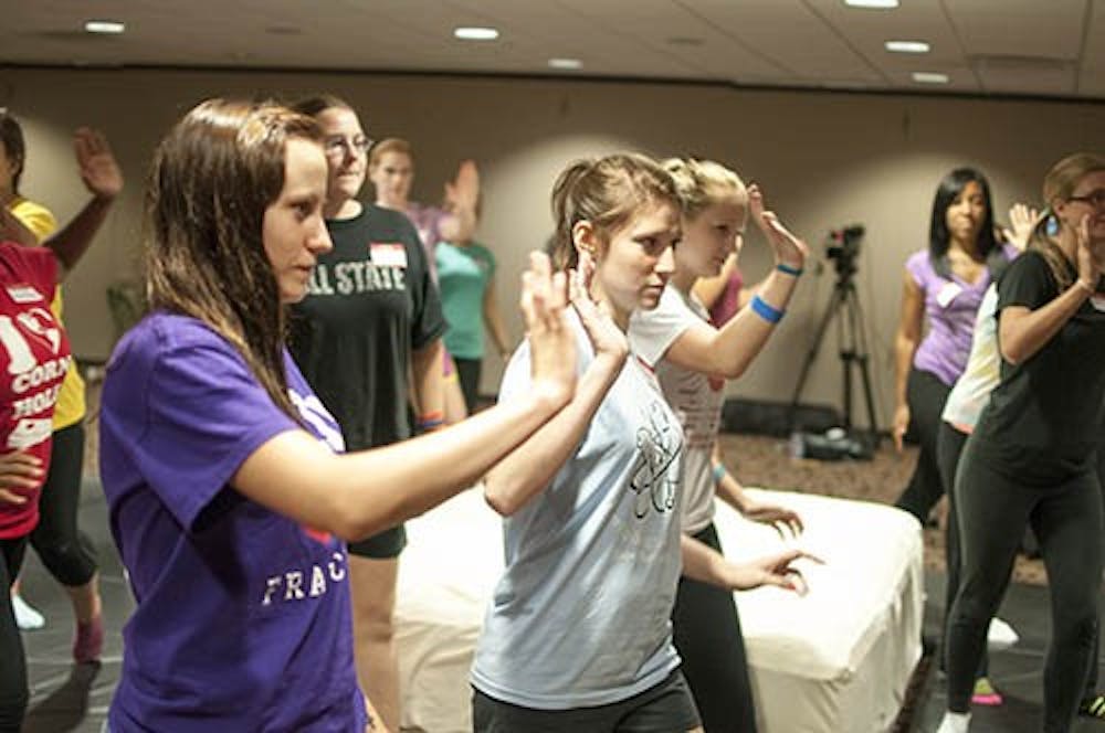 Students participate in the Elemental self defense program last fall at Ball State. The program, which started at Ball State, will be spreading to other universities. DN FILE PHOTO BOBBY ELLIS