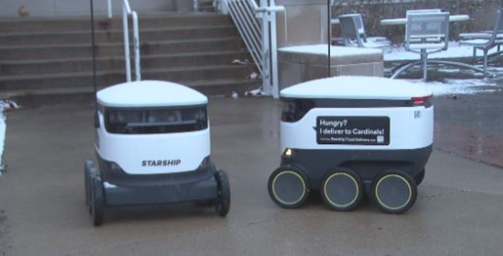 Ball State food delivery robots brave the cold