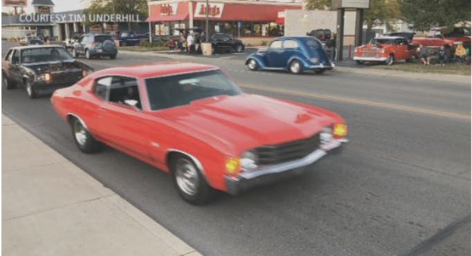 Cars cruising down S Madison ST. on Sept. 19.