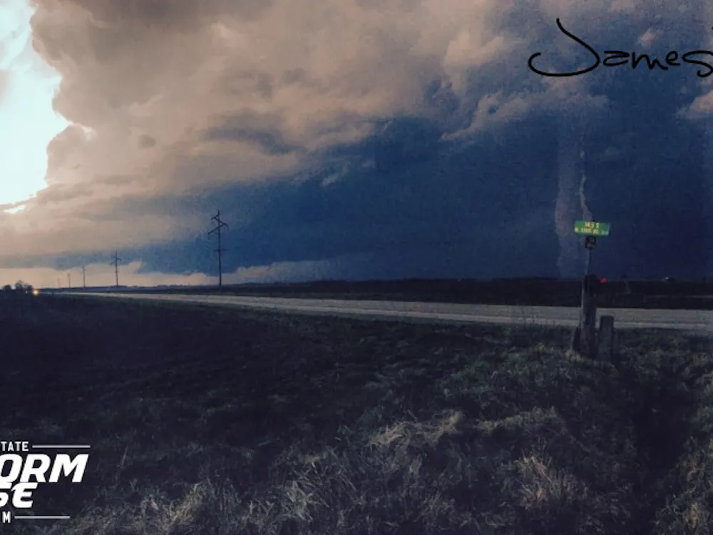The Ball State Storm Chase team is a student organization that observes severe weather in the area. The organization provides the community with accurate, real-time information. PHOTO PROVIDED BY JAMES FOSTER