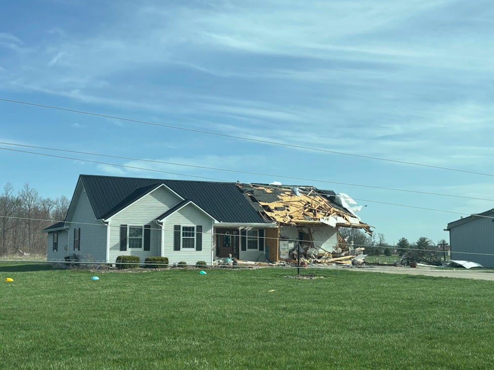 Damage pictured throughout Delaware County.