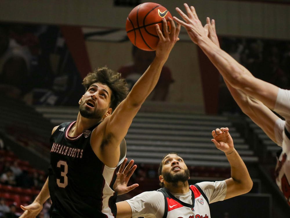 Ball State Men's Basketball won against UMass with a score of 74 vs 73 on Feb. 24 in Worthen Arena.