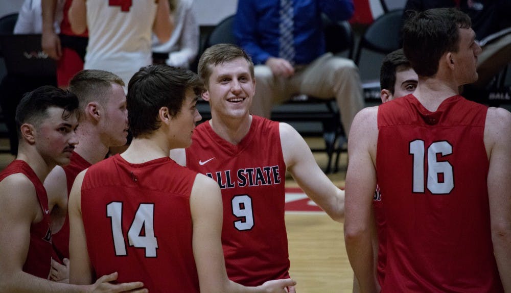The Ball State men's volleyball team competed against Lindenwood March 30 in John E. Worthen Arena. The Cardinals defeated the Lions 5-2.&nbsp;