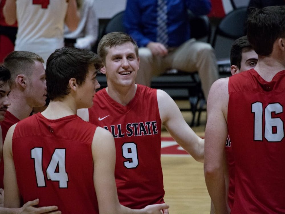 The Ball State men's volleyball team competed against Lindenwood March 30 in John E. Worthen Arena. The Cardinals defeated the Lions 5-2. 