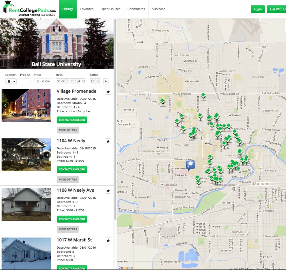 <p>RentCollegePads.com is designed to help students find houses or apartments near campus easily.&nbsp;<em>PHOTO COURTESY OF RENTCOLLEGEPADS.COM</em></p>