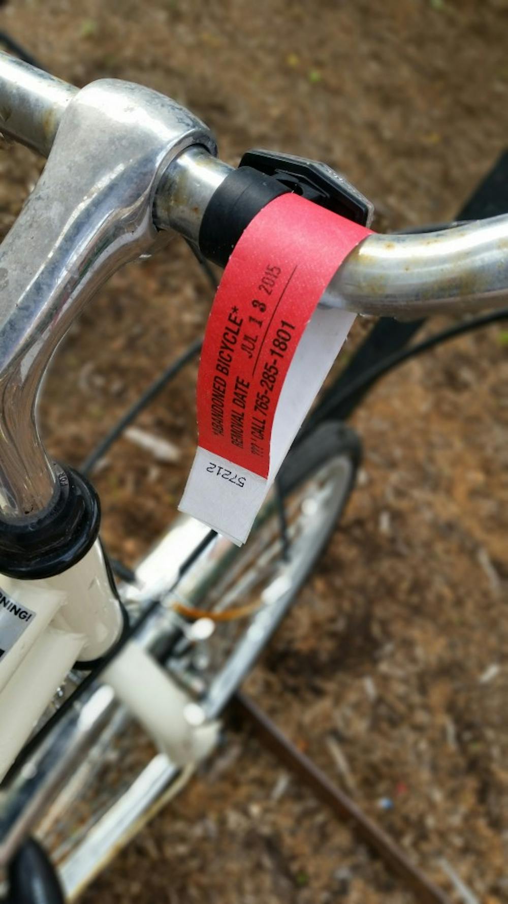 Purchasing Services begins tagging bikes left on campus for removal 
