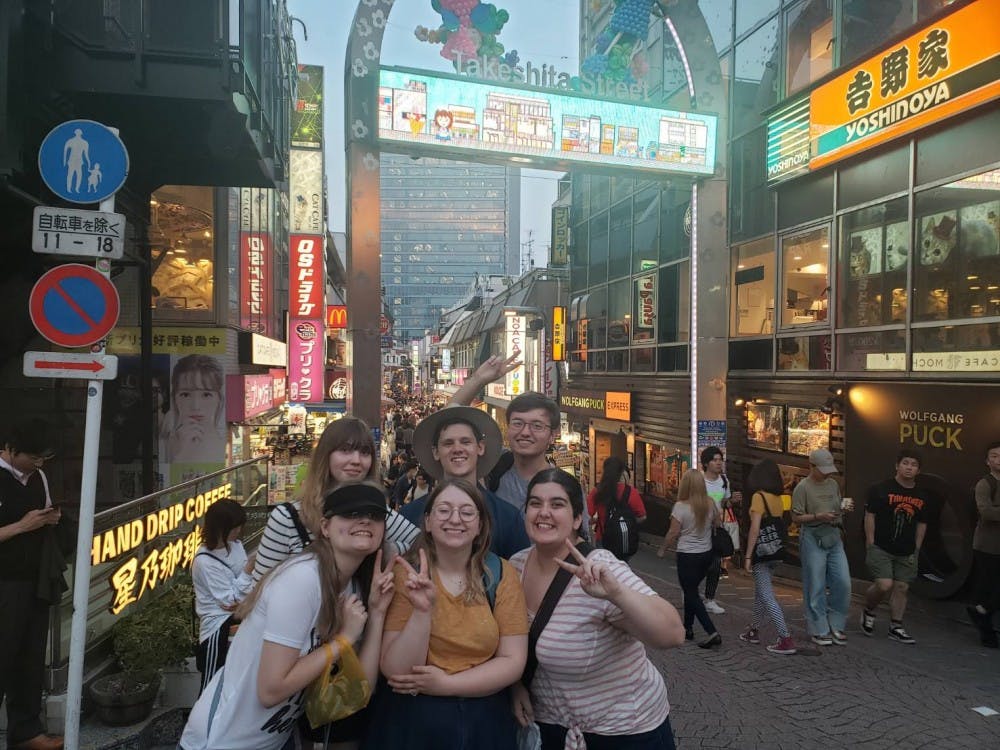 Elena and her fellow study abroad students visited Harajuku, Tokyo while on her study abroad. Harajuku is also known as the fashion district. Elena Stidham, photo provided.