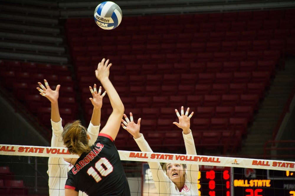 A full team effort gives women's volleyball a win over Idaho State