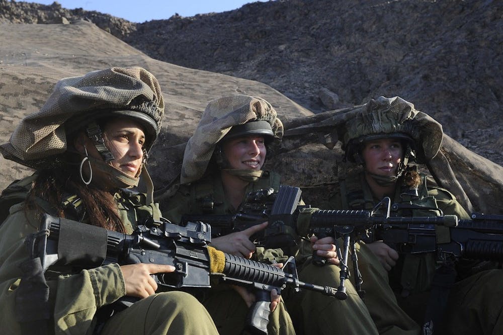 Female Intelligence soldiers near the southern Israeli border. Flickr, Photo Courtesy