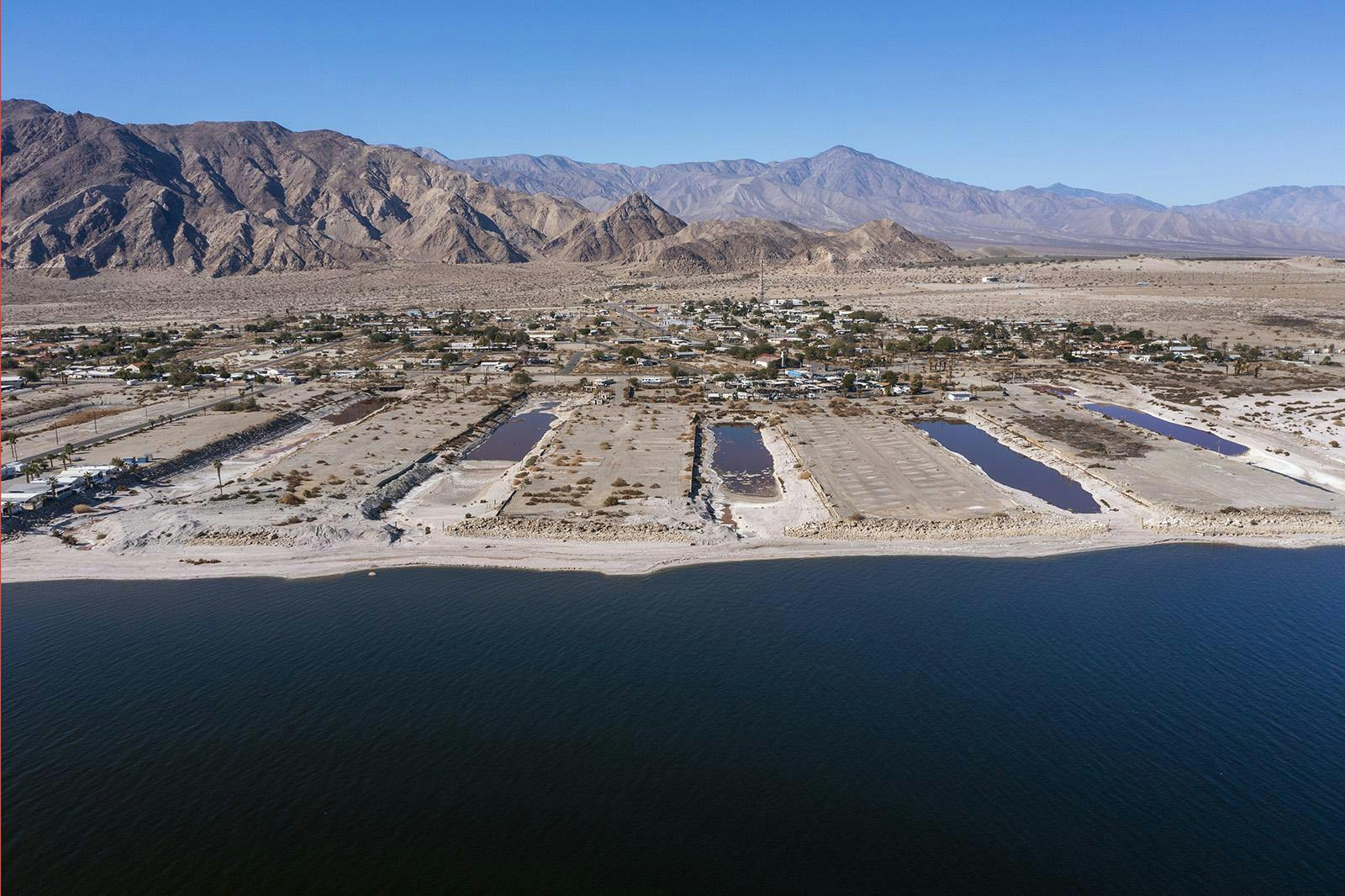 Aerial views of the Desert Shores community on the Salton Sea Thursday, Jan. 27, 2022, in Desert Shores, California. (Brian van der Brug/Los Angeles Times/TNS)