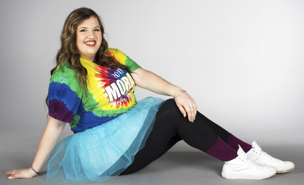 <p>Junior vocal performance major Emma Nossem will participate in her third Ball state Dance Marathon Saturday. Nossem will be dancing to support two friends she lost to cystic fibrosis and a lesser-known cancer.&nbsp;<em>Grace Ramey // DN</em></p>