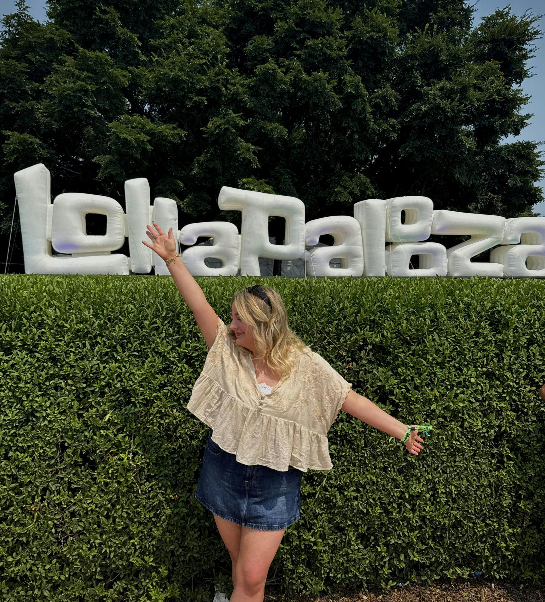 Jessica Bergfors poses for a photo at Lollapalooza July 2025 in Chicago, Illinois. Lollapalooza is a four day music festival, with different musicians performing each day. Jessica Bergfors, Photo Provided