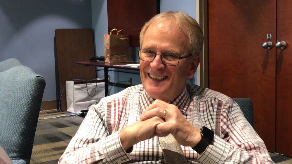 Muncie Mayor Dennis Tyler delivered his final State of the City speech April 16, 2019, at the Horizon Convention Center in downtown Muncie. Tyler spoke about the financial state of the city, infrastructure and healthcare-related projects in the city. Seth Tocco, NewsLink Indiana