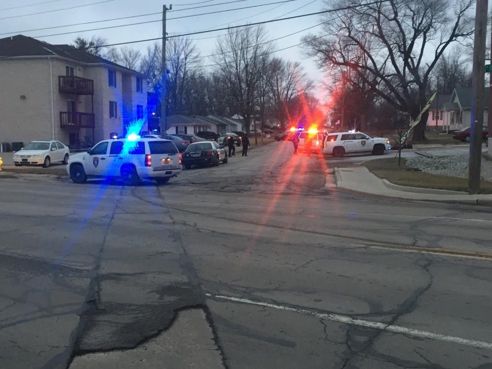 <p>Police responded to a shooting at 1701 N. Rosewood Ave. on Jan. 28. One person was shot and transported to IU Health Ball Memorial Hospital.</p>