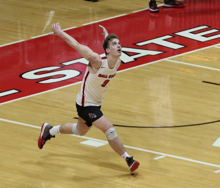 Men’s volleyball defeats Ohio State in 5 sets on the road Ball State