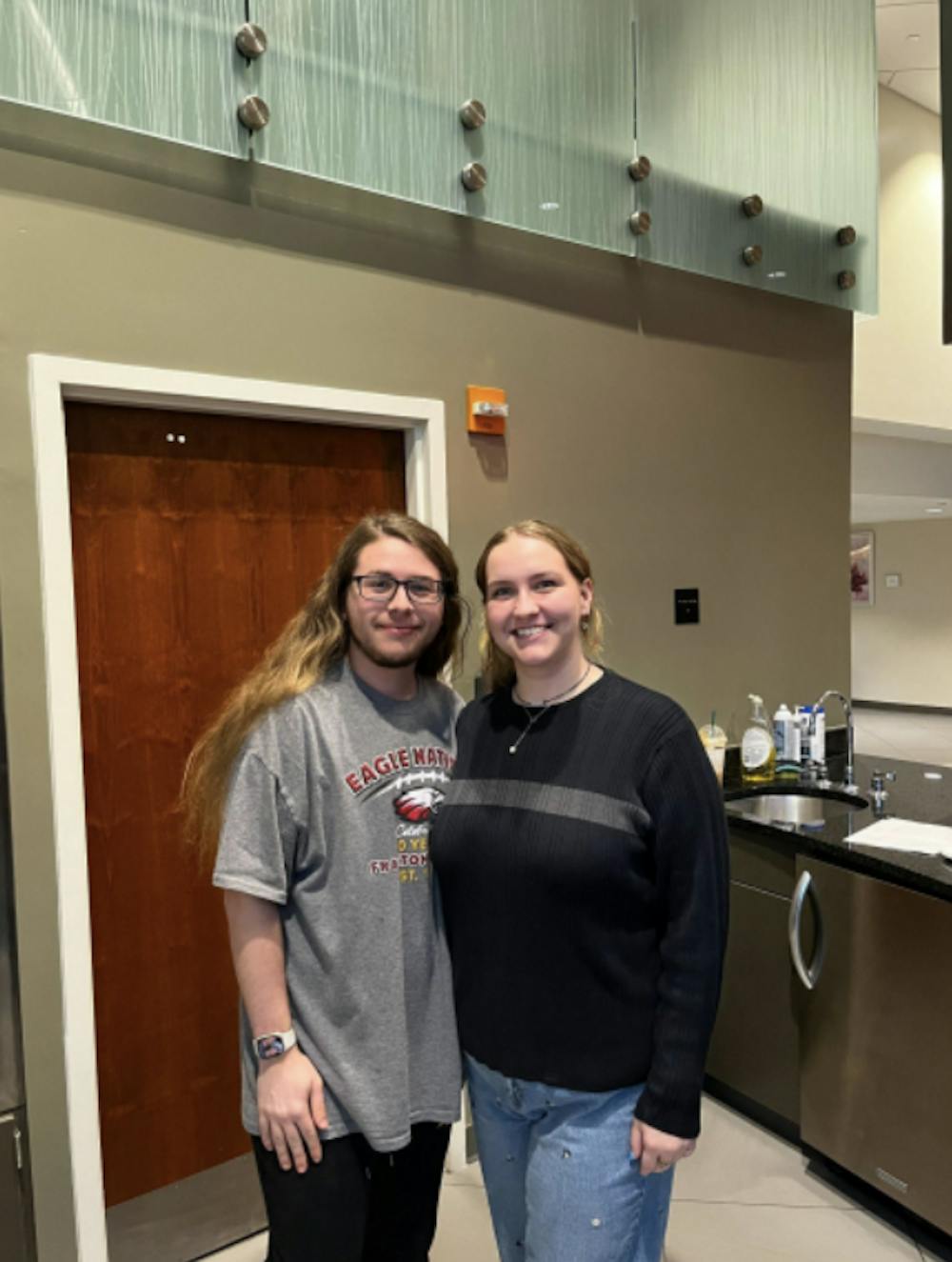 Lily Redmon and Carson Fakes hold a Women’s History Week Event
