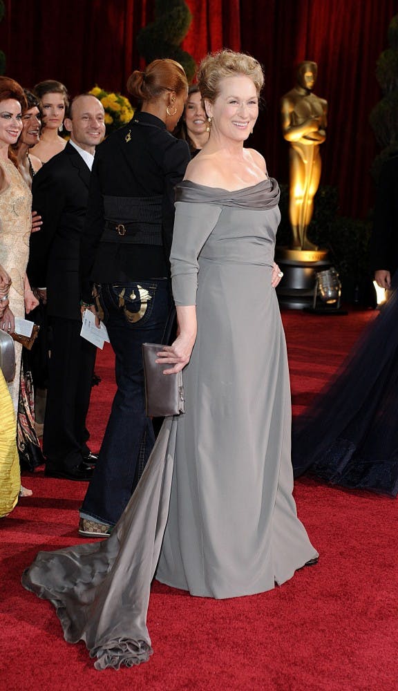 Meryl Streep arrives at the 81st annual Academy Awards in Hollywood, California, Sunday, February 22, 2009. (Lionel Hahn/Abaca Press/MCT)