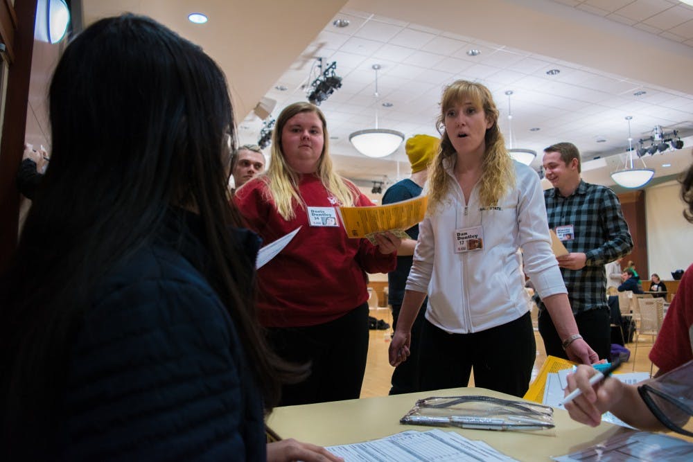 Second Harvest Food Bank Community Engagement Manager, Dorica Watson brought "Realsville", a poverty simulation community, to the L.A. Pittenger Student Center Ballroom on Feb. 6 to help people understand what life is like if they lived in poverty.&nbsp;