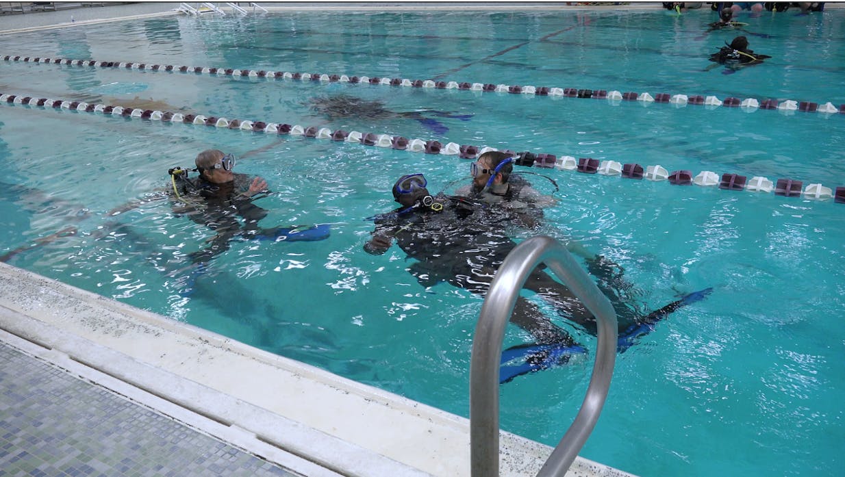 Scuba club members partaking in scuba activities.

Aiden Murray, NewsLink Indiana