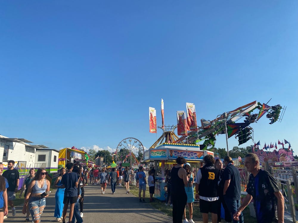 Rides, vendors and attendees set the scene at the 2022 Delaware County Fair at the Delaware County Fairgrounds in Muncie, Indiana July 20, 2022. The 2022 Delaware County Fair ran July 11-23, 2022. (Grace Bentkowski/DN)