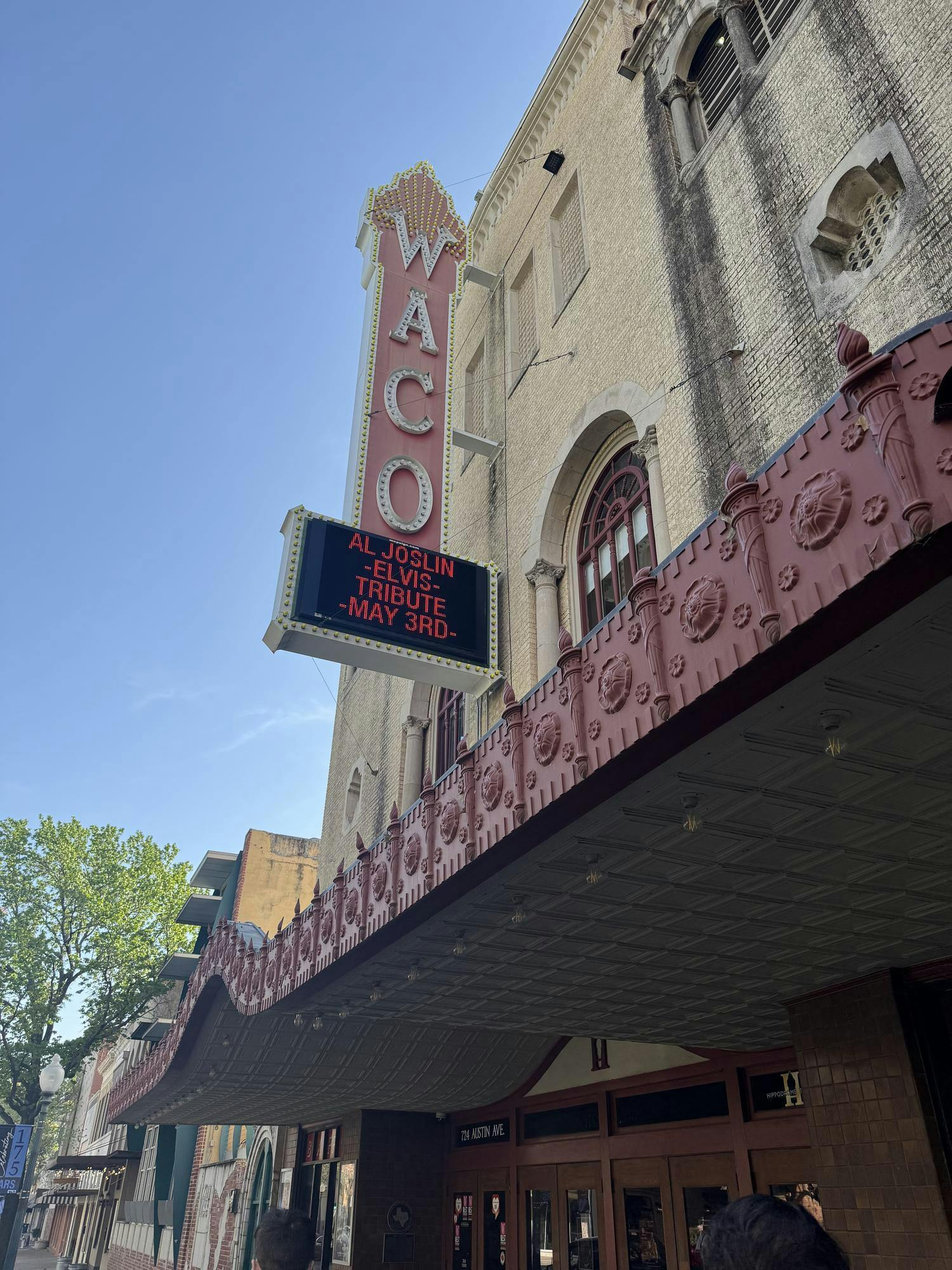 The Waco Hippodrome Theatre in downtown Waco. The theater shows movies and hosts a wide variety of acts. Elijah Poe, DN