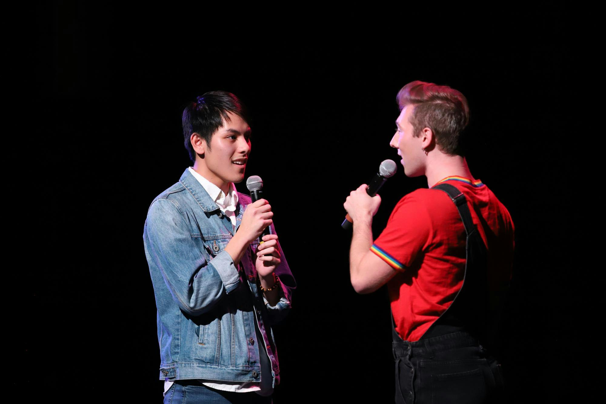 Ball State community members gathered in the Korsgaard Dance Studio at Ball Gym for “Rainbow Night,” a performance-based event hosted by Alpha Psi Omega (APO).&nbsp;The event, which featured LGBTQ+ student performers, raised money for the Broadway Cares/ Equity Fights Aids national organization- which is also the charity for APO. The event was also partnered with Artists for Inclusivity.&nbsp;
