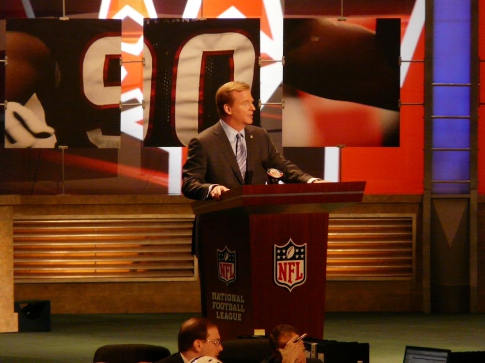 National Football League (NFL) Comissioner Roger Goodell prepares to speak at the 2009 NFL Draft April 25, 2009. Goodell. Goodell and the NFL announced officiating crews should place a larger emphasis on taunting in the 2021 season. Wikimedia Commons