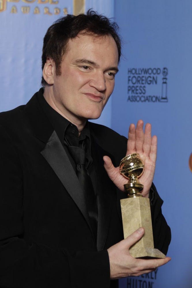 Quentin Tarantino backstage at the 70th Annual Golden Globe Awards show at the Beverly Hilton Hotel on Sunday, January 13, 2013, in Beverly Hills, California. (Lawrence K. Ho/Los Angeles Times/MCT)