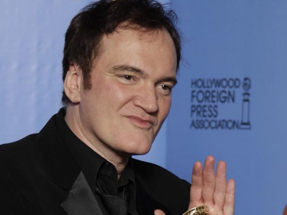 Quentin Tarantino backstage at the 70th Annual Golden Globe Awards show at the Beverly Hilton Hotel on Sunday, January 13, 2013, in Beverly Hills, California. (Lawrence K. Ho/Los Angeles Times/MCT)