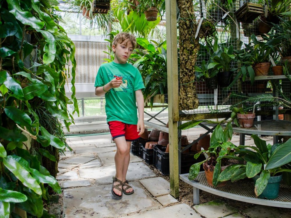 
The Rinard Orchid Greenhouse host the annual Tropical Creatures event Saturday, May 12, for family and children to learn about certain mammals, insects and plants. Stephanie Amador, DN
